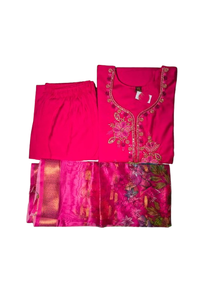 Roman Silk 3-Piece Kurti Set