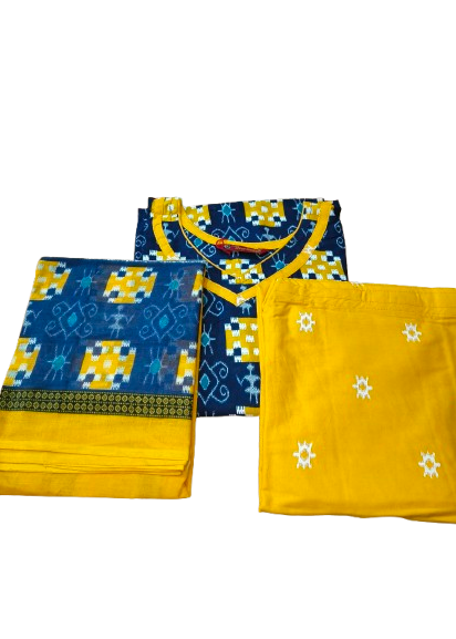 Sambalpuri Patiyala Kurti Set