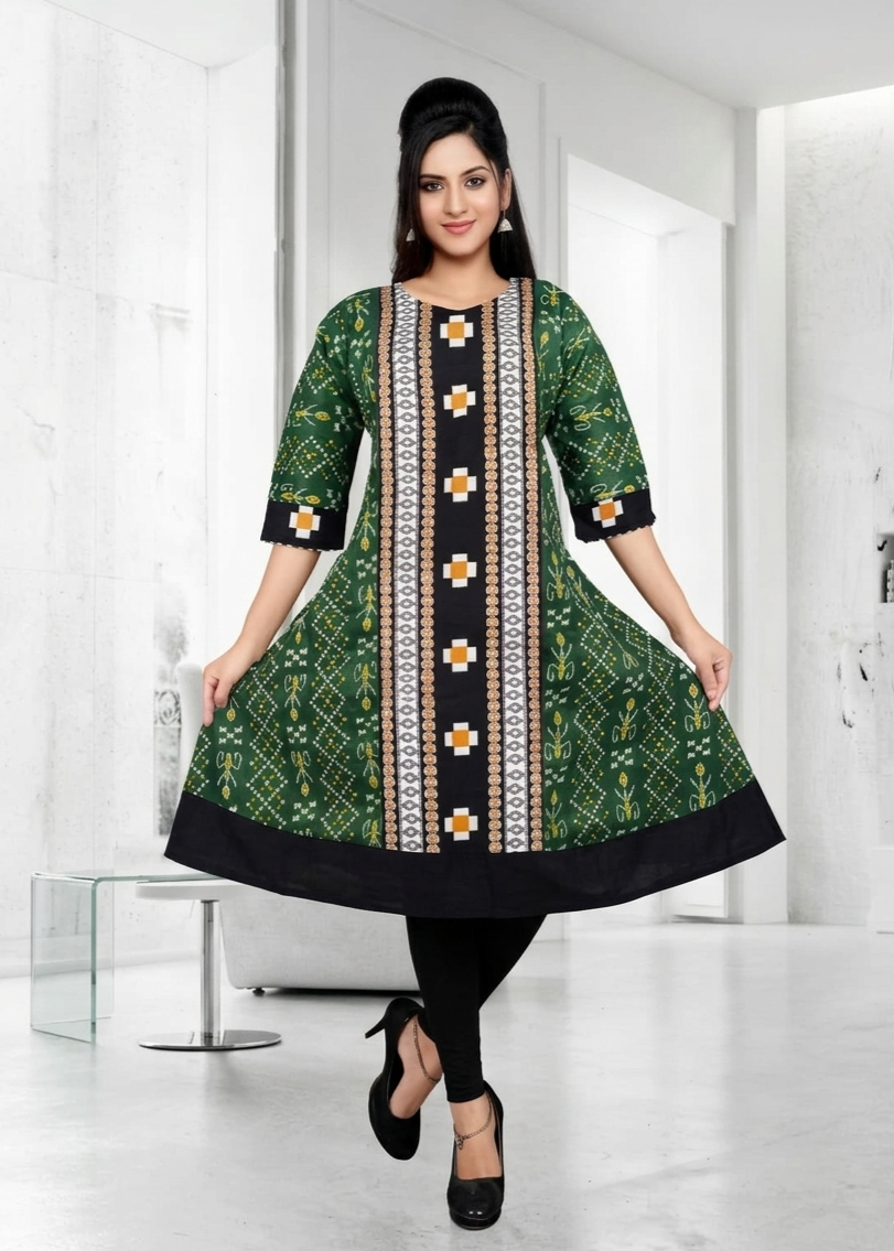 Sambalpuri Cotton Ghera Kurti
