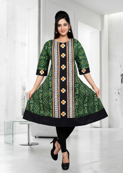 Sambalpuri Cotton Ghera Kurti