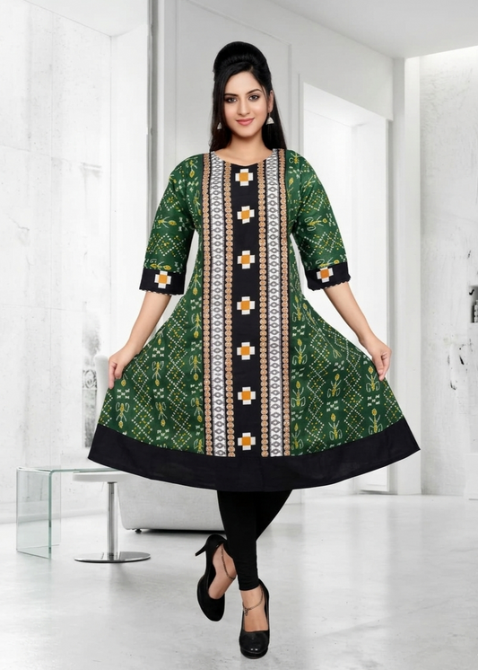 Sambalpuri Cotton Ghera Kurti
