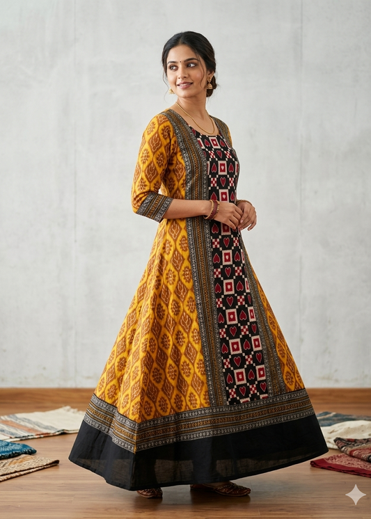 Sambalpuri Cotton Ghera Kurti