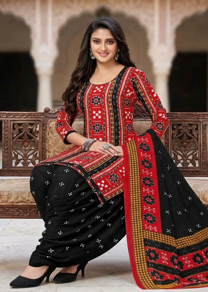 Sambalpuri Patiyala Kurti Set