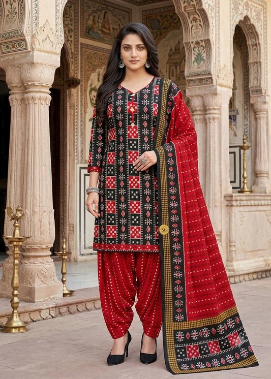 Sambalpuri Patiyala Kurti Set