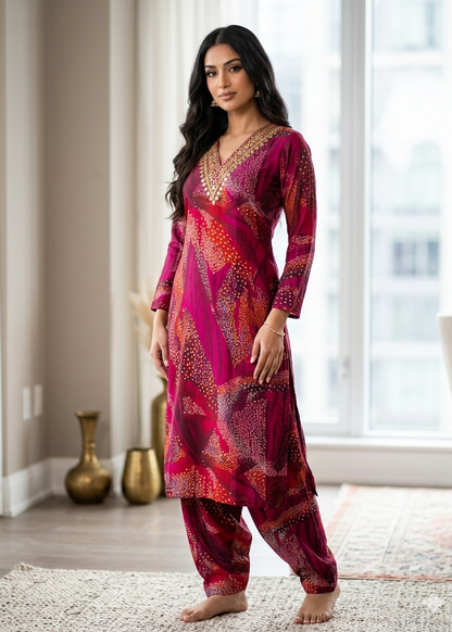 Muslin Fabric 2-piece Kurti....