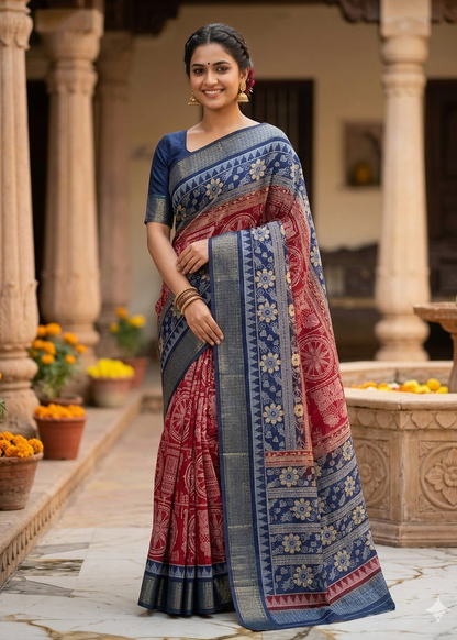 Konark pattern saree