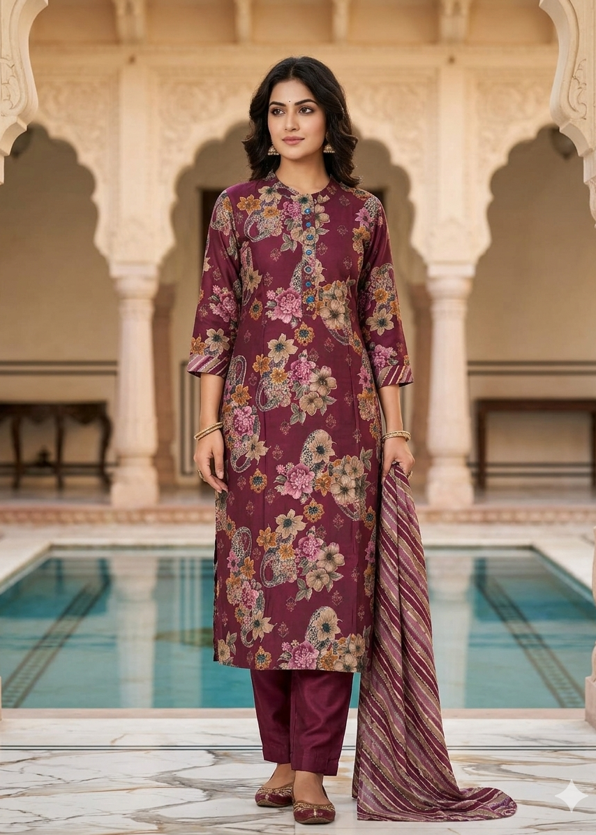 Muslin Fabric 2-piece Kurti....