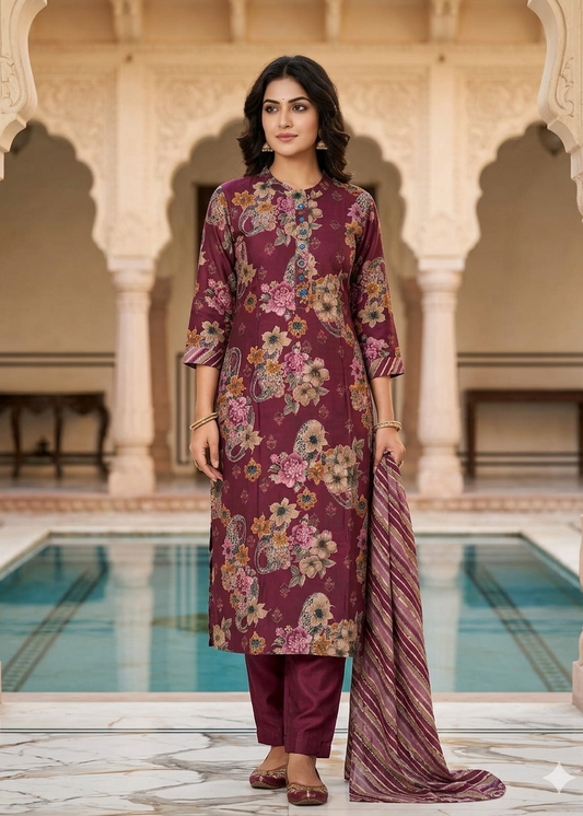 Muslin Fabric 2-piece Kurti....