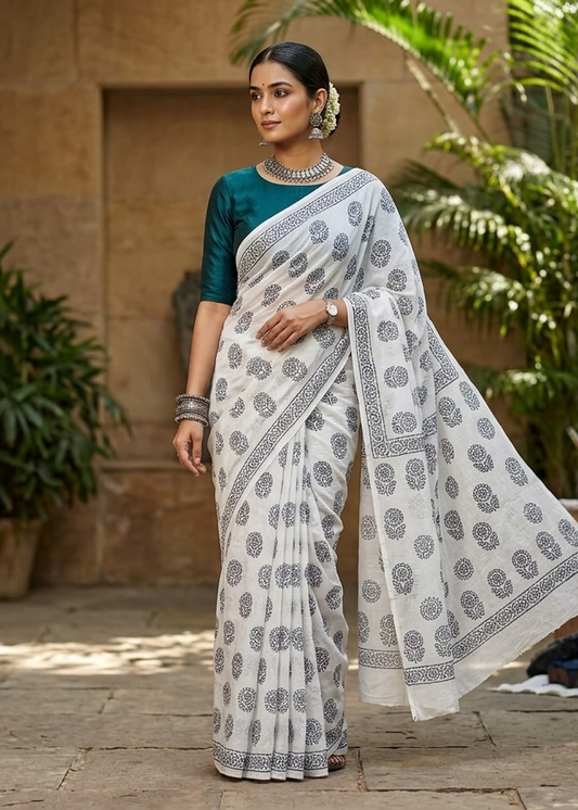 SOFT CHANDERI SAREE