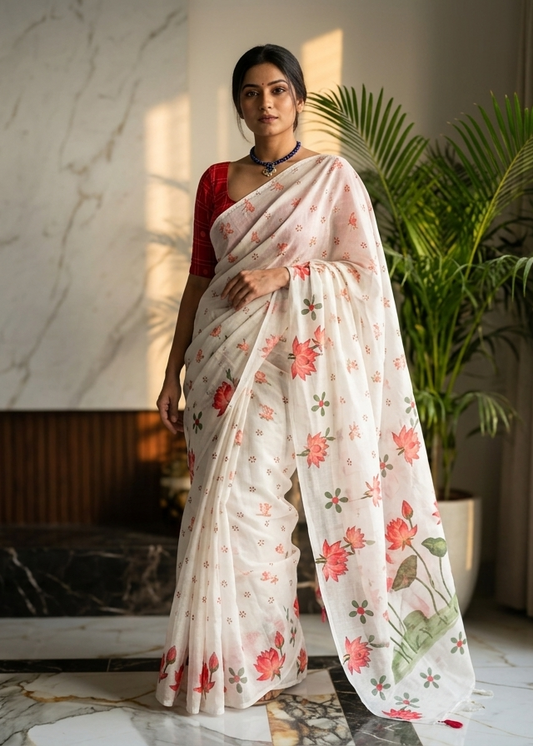 SOFT CHANDERI SAREE