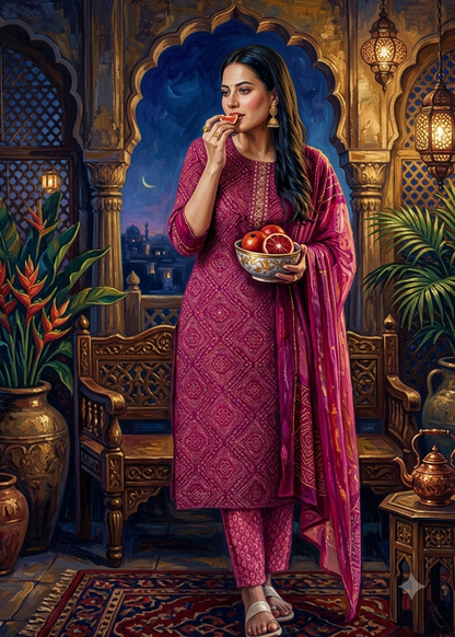 Cotton 3piece kurti set