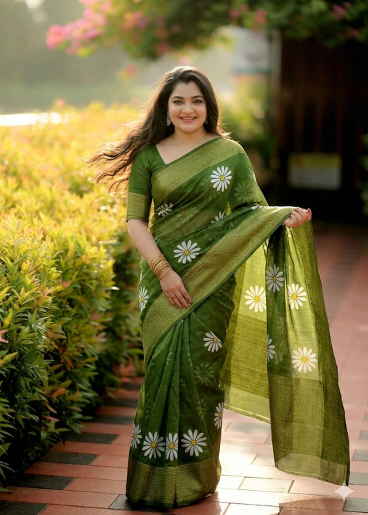 Floral Digital Print Saree