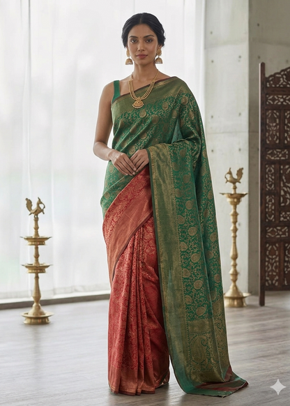 Banarasi Soft Lichi Saree....
