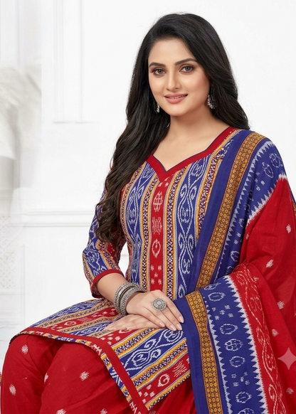 Sambalpuri Patiyala Kurti Set