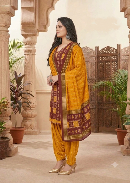Sambalpuri Patiyala Kurti Set