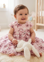 Charming Floral & Plaid Toddler Dress