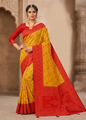 Ikkat silk Saree
