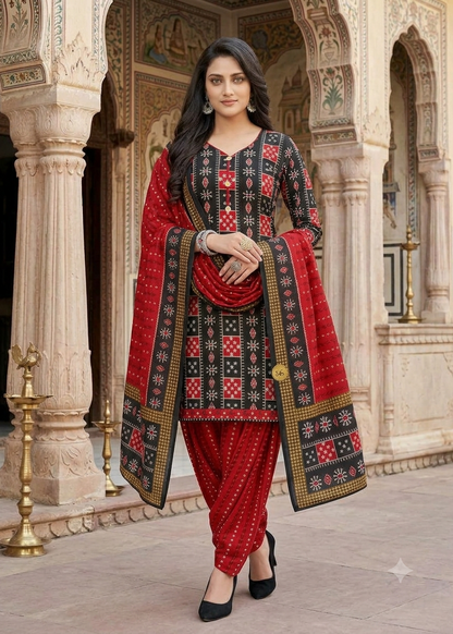 Sambalpuri Patiyala Kurti Set