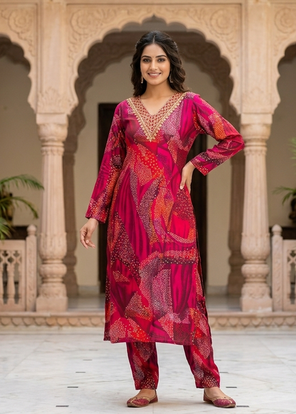 Muslin Fabric 2-piece Kurti....