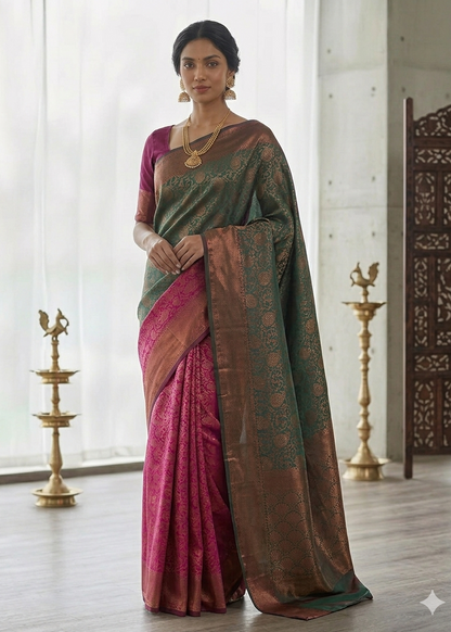 Banarasi Soft Lichi Saree....
