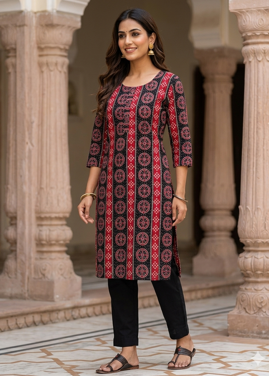 Sambalpuri Print Cotton Kurti