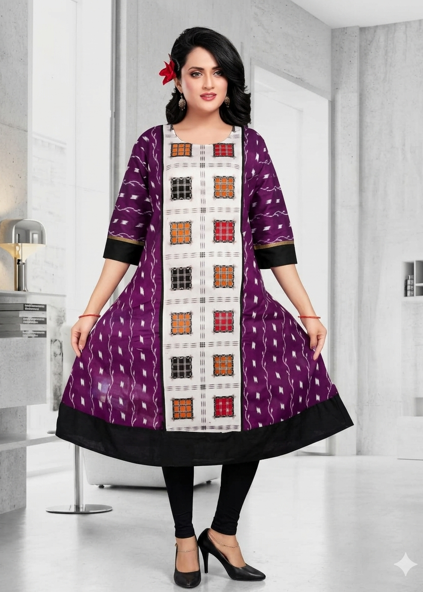 Sambalpuri Cotton Ghera Kurti