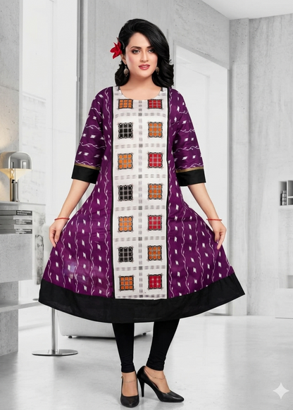 Sambalpuri Cotton Ghera Kurti