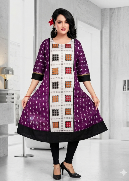 Sambalpuri Cotton Ghera Kurti