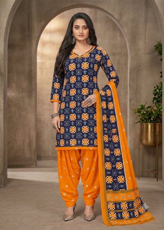 Sambalpuri Patiyala Kurti Set