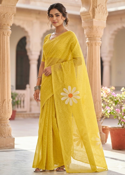 Floral Digital Print Saree