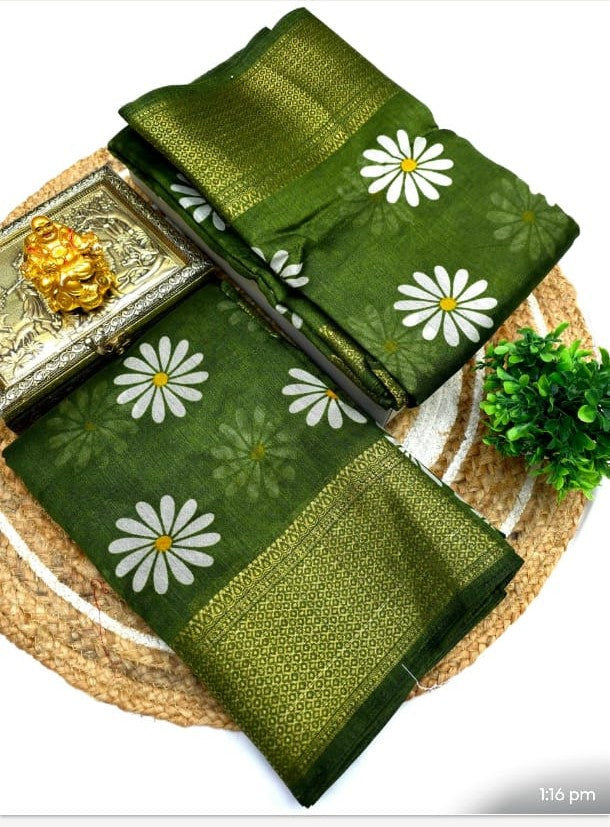 Floral Digital Print Saree