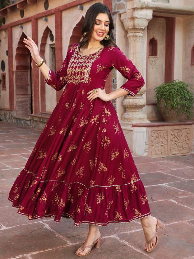 Long Anarkali Kurti