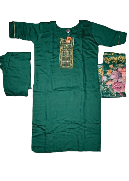 Roman Silk Kurti 3-piece Set...
