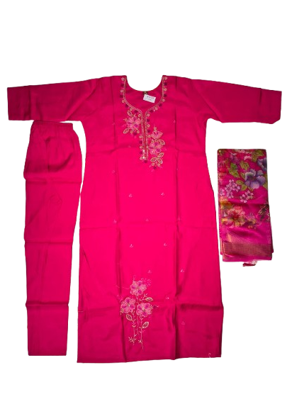 Roman Silk 3-Piece Kurti Set