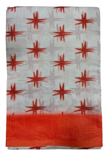 LINEN DIGITAL PRINT SAREE WITH HEVY ZARI PATTA