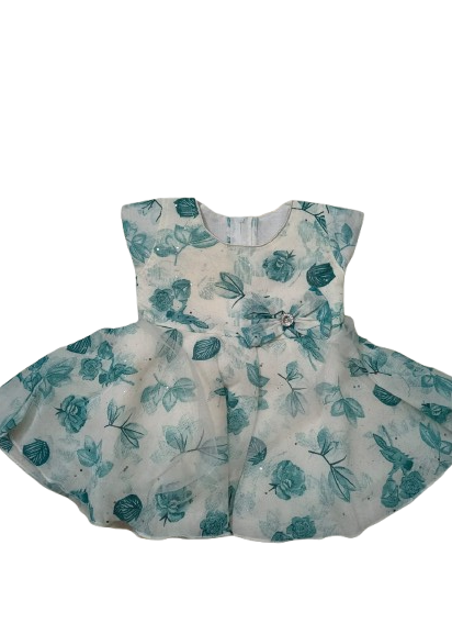 Charming Floral & Plaid Toddler Dress