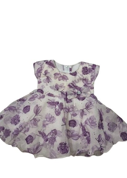 Charming Floral & Plaid Toddler Dress