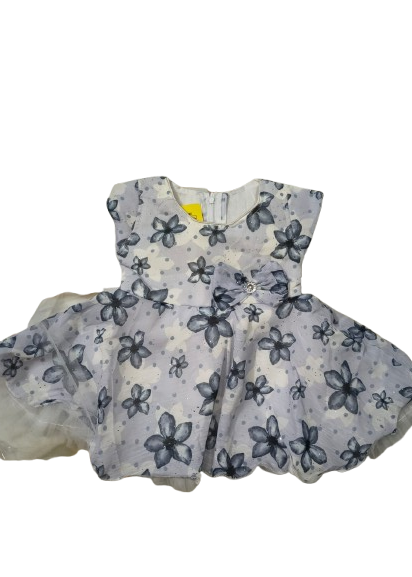 Charming Floral & Plaid Toddler Dress