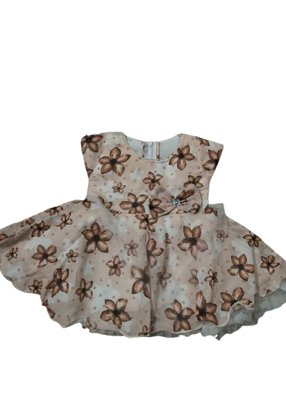 Charming Floral & Plaid Toddler Dress