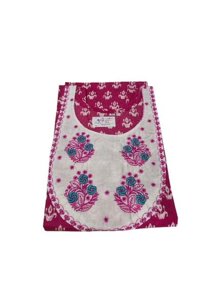 Cotton  Kurti With Sleeves