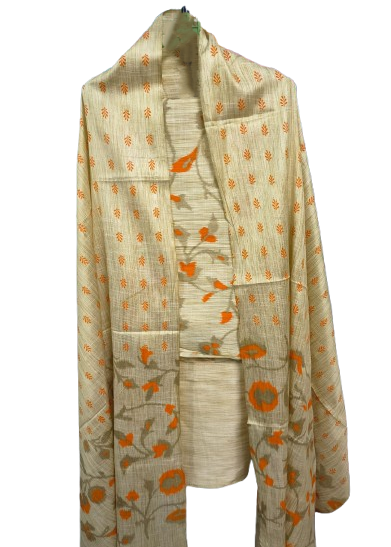Unstitched Handloom 3-piece Set