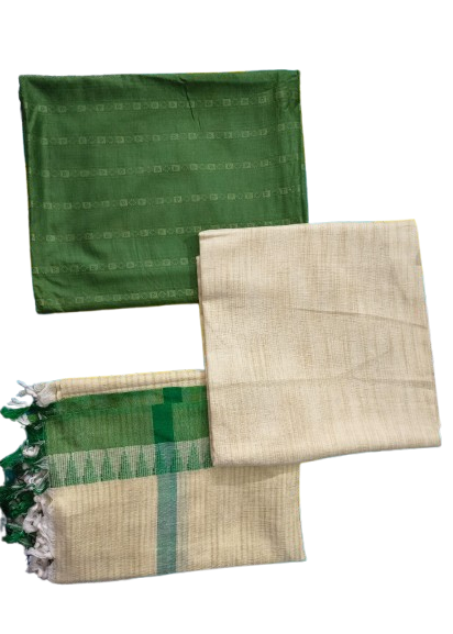Unstitched Handloom 3-piece Set