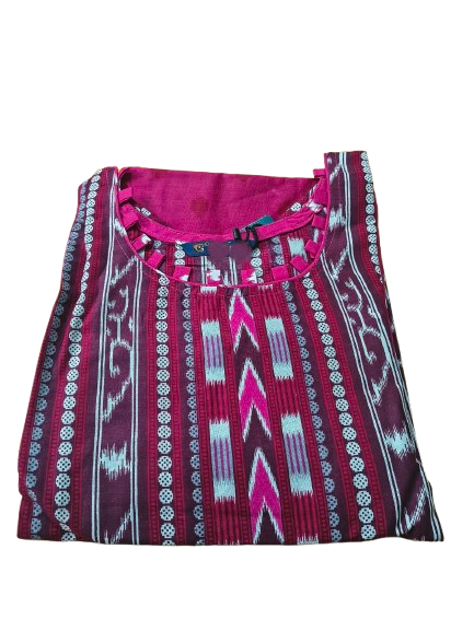 Sambalpuri Patiyala Kurti Set