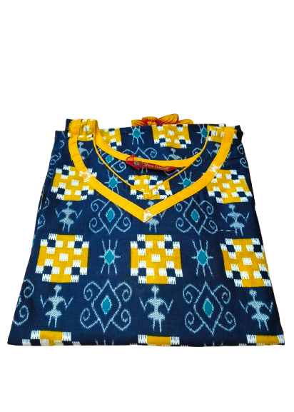 Sambalpuri Patiyala Kurti Set