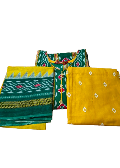 Sambalpuri Patiyala Kurti Set