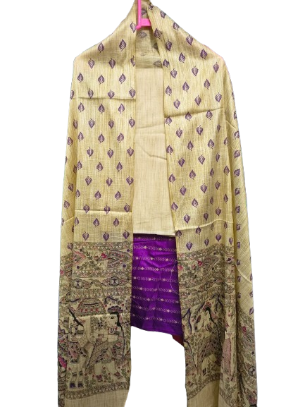 Unstitched Handloom 3-piece Set